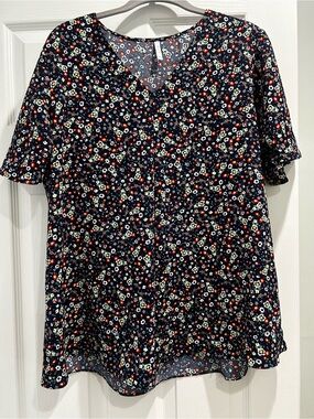 Anyally XL floral blouse
